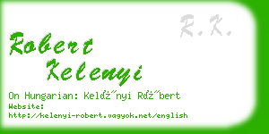 robert kelenyi business card